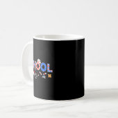 学校看護師 聴診器 記念日 4日 7月 ナース コーヒーマグカップ (正面左)