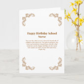 学校看護師 誕生日カード カード (黄色い花)