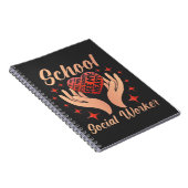 学校社会人相談員先生教育者 ノートブック (右側)