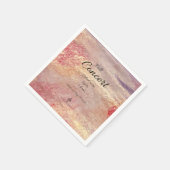 学校秋コンサートパーソナライズされたI スタンダードカクテルナプキン (角)