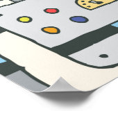 学校科学のドードルセット1.手書きヴィンテージil ポスター (角)