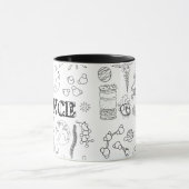 学校科学先生ドードル科学美術色彩画 マグカップ (中央)