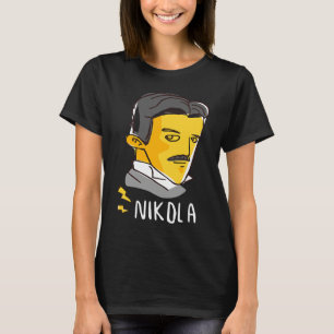 学校科学者ニコラ・グラフィック&クールデザイン Tシャツ