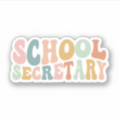 学校秘書ギフト、秘書の感謝の日 シール (正面)