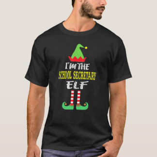 学校秘書小妖精や小人マッチングファミリーグループクリスマス Tシャツ