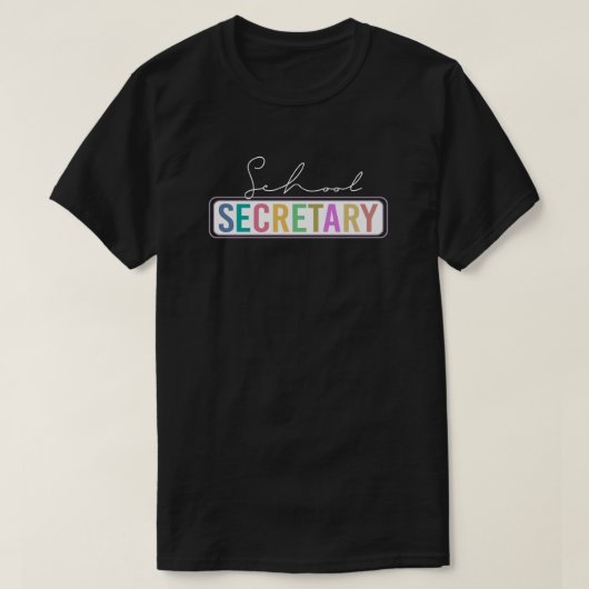 学校秘書 Tシャツ (デザイン正面)