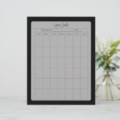 学校空白ののカレンダーのページ(単純黒) (スタンド正面)