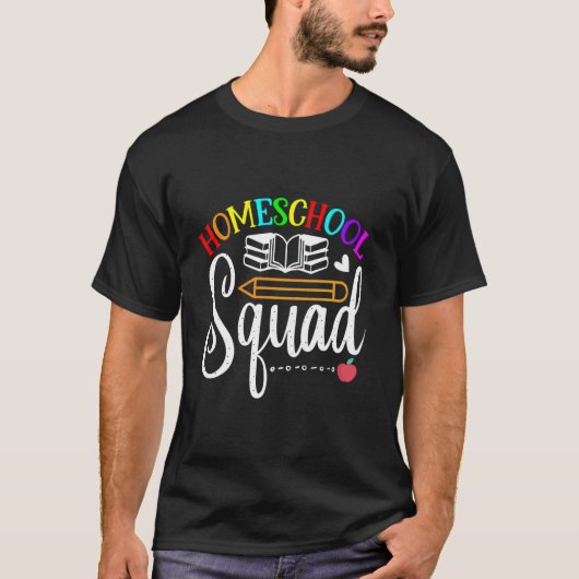 学校第一日目ホームスクール分隊先生 Tシャツ (正面)