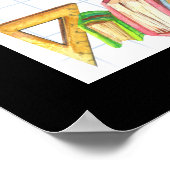 学校管理および先生ポスター ポスター (角)