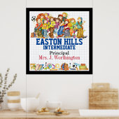 学校管理および先生ポスター ポスター (キッチン)