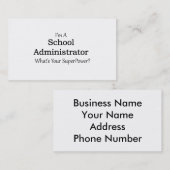 学校管理者 名刺 (正面/裏面)