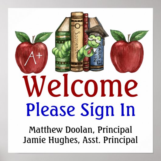 学校管理/サインインポスター – SRF ポスター (正面)