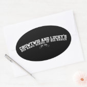 学校精神 楕円形シール (封筒)