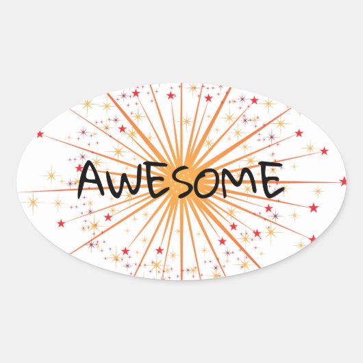 学校素晴らしのシール 楕円形シール (正面)