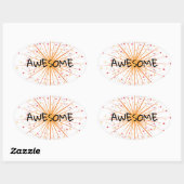 学校素晴らしのシール 楕円形シール (シート)