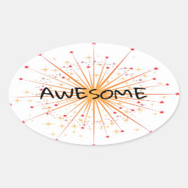 学校素晴らしのシール 楕円形シール