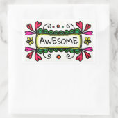 学校素晴らしのシール 長方形シール (バッグ)