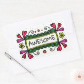 学校素晴らしのシール 長方形シール (封筒)