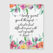 学校素晴らしのスピーチセラピスト感謝していSLPを贈る (正面)