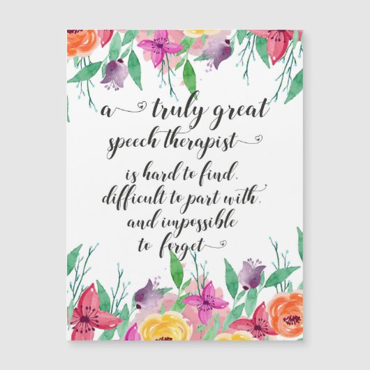 学校素晴らしのスピーチセラピスト感謝していSLPを贈る (正面)