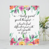 学校素晴らしのスピーチセラピスト感謝していSLPを贈る カード (スタンド正面)