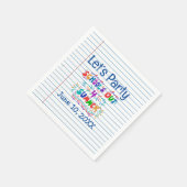 学校終わりのルーズリーフ スタンダードカクテルナプキン (角)