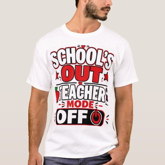 学校終わり！先生モードオフ Tシャツ (正面)
