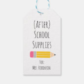 学校給料後先生ギフト ギフトタグ (裏面)
