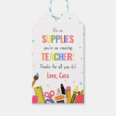 学校給料鑑賞感謝メッセージカード ギフトタグ (正面)