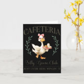 学校給食のおばさん向けのおかしなクラブ カード (黄色い花)