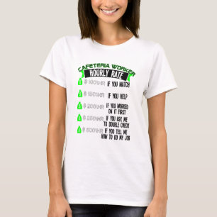 学校給食のパート労働者としての時給 Tシャツ