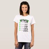 学校給食のパート労働者としての時給 Tシャツ (正面フル)