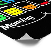 学校給食の先生のカフェテリア勤務の電池寿命 ポスター (角)