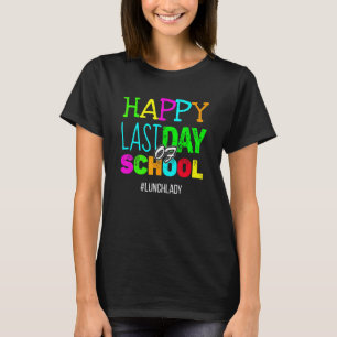 学校給食の最後の日の幸せ女性感謝S Tシャツ
