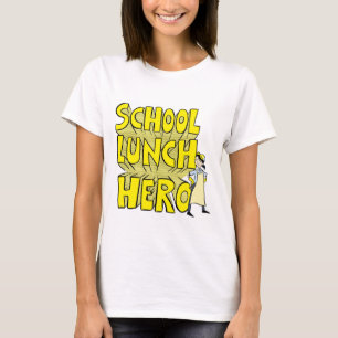 学校給食の英雄Tシャツ Tシャツ