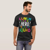 学校給食ヒーロースクワッドカフェテリア労働者1 Tシャツ (正面フル)