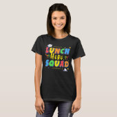 学校給食ヒーロースクワッドカフェテリア労働者1 Tシャツ (正面フル)