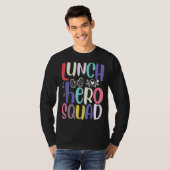 学校給食ヒーロースクワッドカフェテリア労働者2 Tシャツ (正面フル)