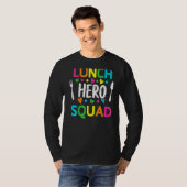 学校給食ヒーロースクワッドカフェテリア労働者2 Tシャツ (正面フル)