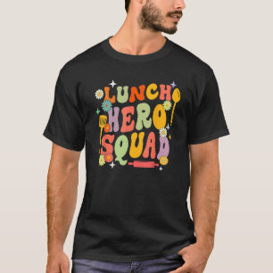 学校給食ヒーロースクーおもしろいドカフェテリア労働者Gr Tシャツ