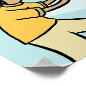 学校給食ヒーローデーのポスター – バブルを埋める ポスター (角)