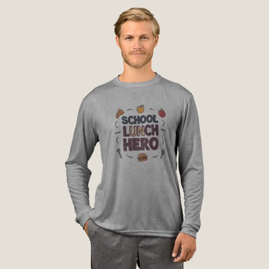 学校給食ヒーロー トライブレンドTシャツ (正面全体)