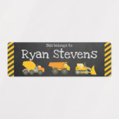 学校給食ラベル – 建築テーマ ラベル (デザイン2)