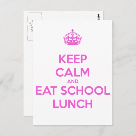 学校給食レディが栄養を愛する ポストカード (正面/裏面)