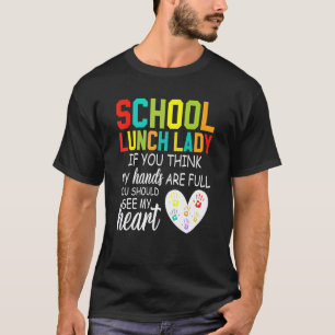 学校給食レディースクワッドカフェテリアのクルーが見るべきである Tシャツ