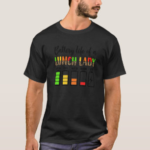 学校給食レディーバッテリー最高の寿命食堂レディ Tシャツ