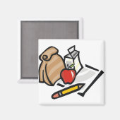 学校給食 マグネット (正面/裏面)