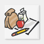 学校給食 マグネット (正面)