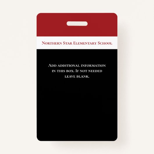 学校職員写真ID先生 バッジ (裏面)