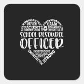 学校資源担当役員、sro、セキュリティ スクエアシール (正面)